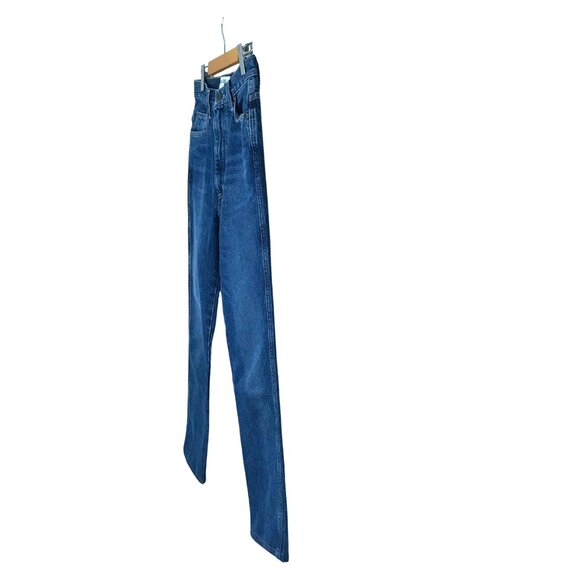 AGOLDE  Pinch Waist Jean High 5 Pocket Zip Up Blue Jeans Size 24 - Picture 5 of 8